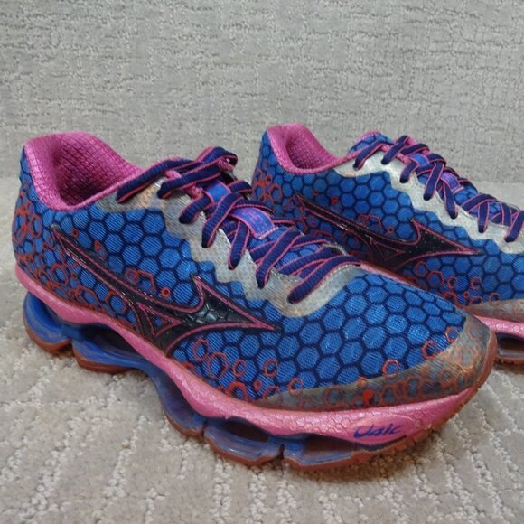 Mizuno Shoes - MIZUNO Wave Prophecy 3 Womens Size 6.5 Blue Pink Running Athletic Sneaker Shoes